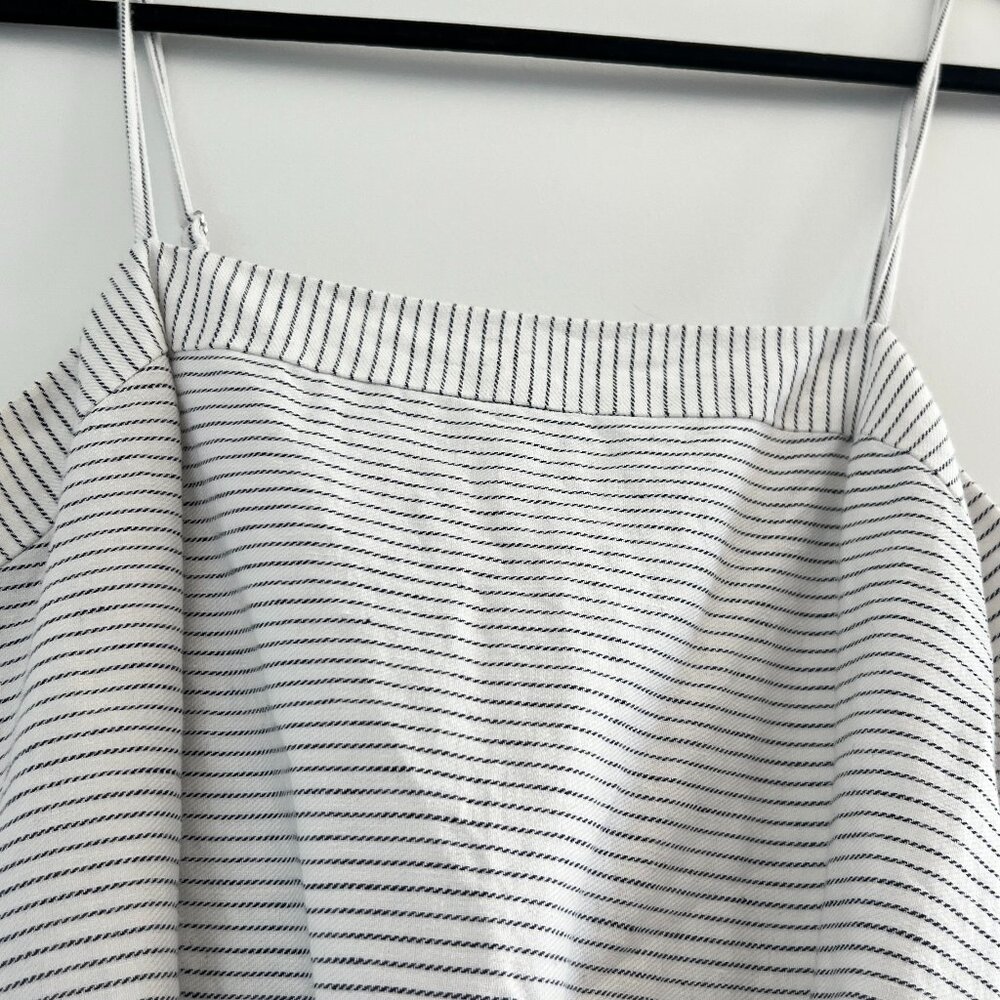 Banana Republic Linen-Cotton Cropped Wide Leg Jumpsuit - Picture 3 of 5